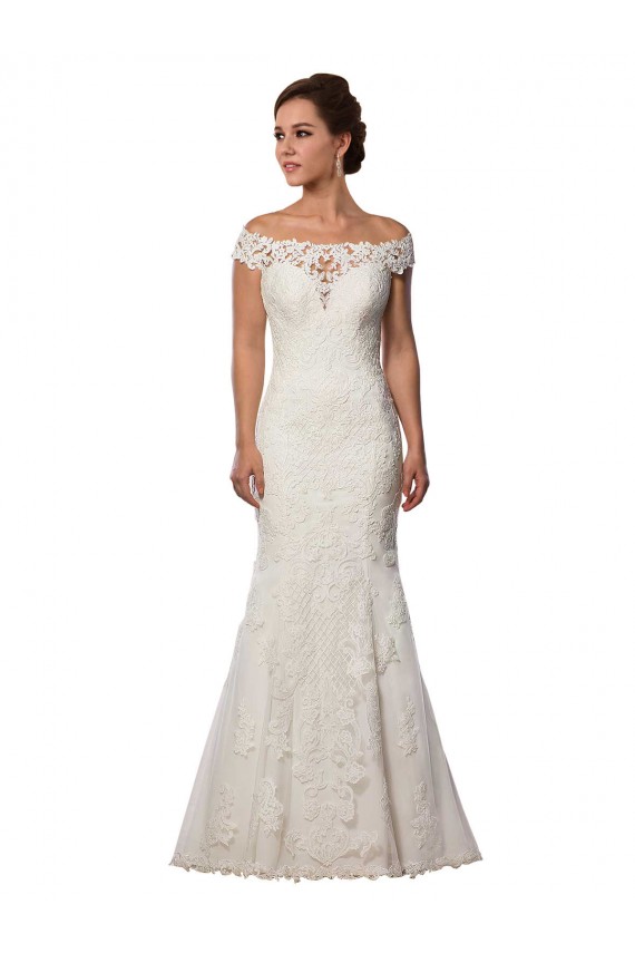 Acquista Avorio Stile sirena Pizzo Boho Abiti da sposa
